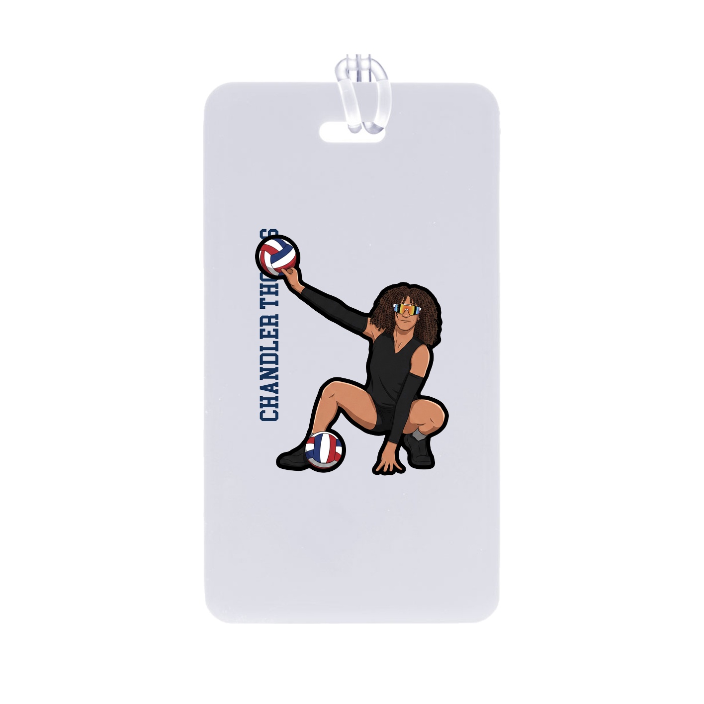 Bag Tag — Name Vertical in Classic