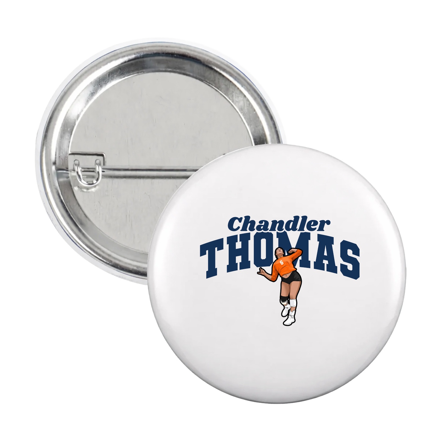 Game Day Button — Signature Arch in White