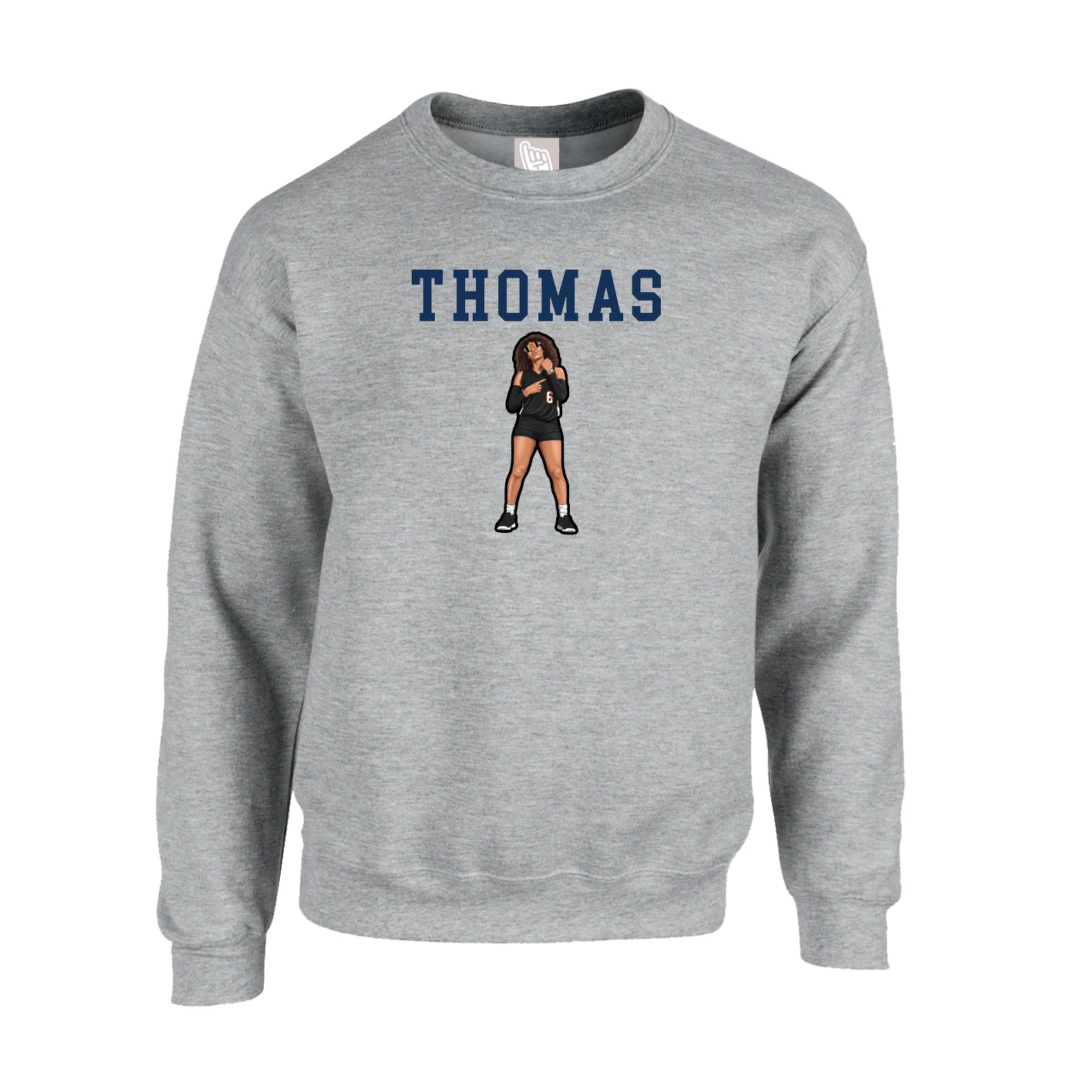 Fleece Crew — Shirsey in Grey