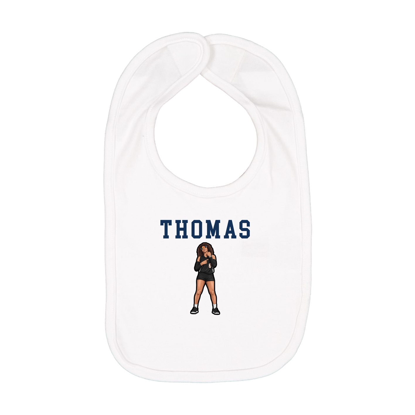 Infant Bib — Shirsey in White