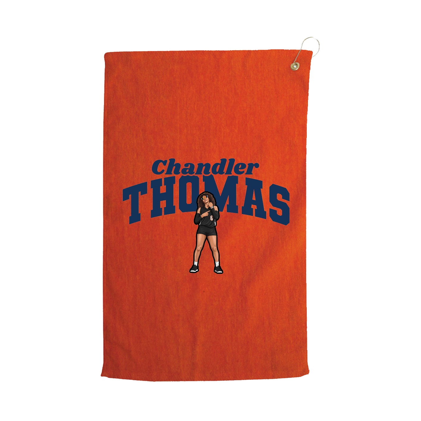 Golf Towel — Signature Arch in Orange
