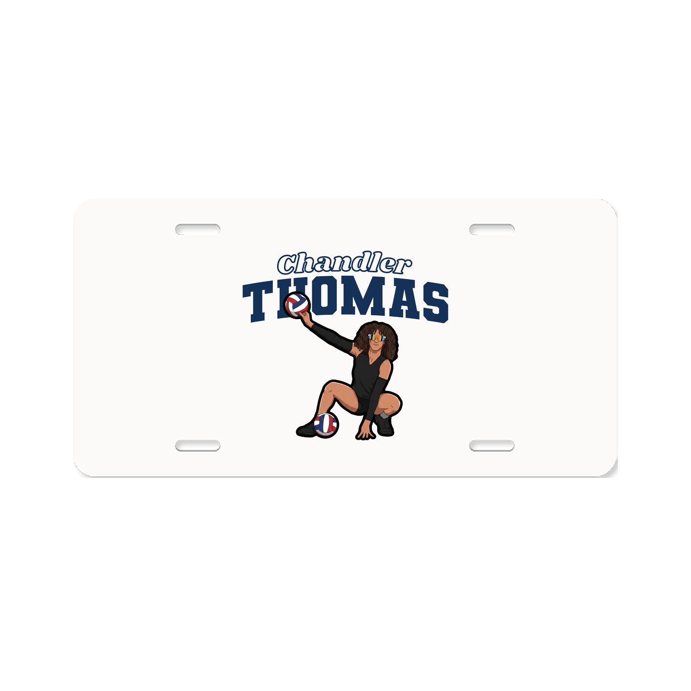 License Plate — Name Arch in Classic