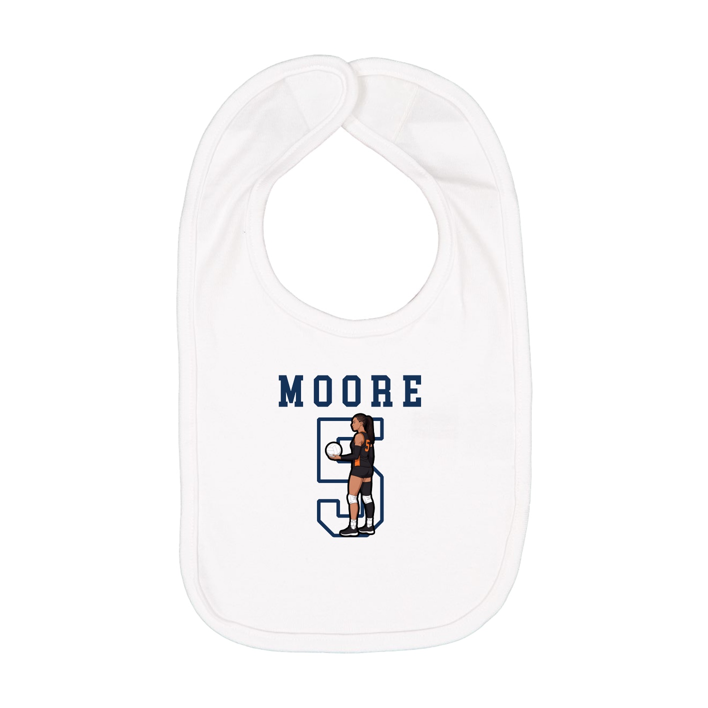 Infant Bib — Shirsey in White