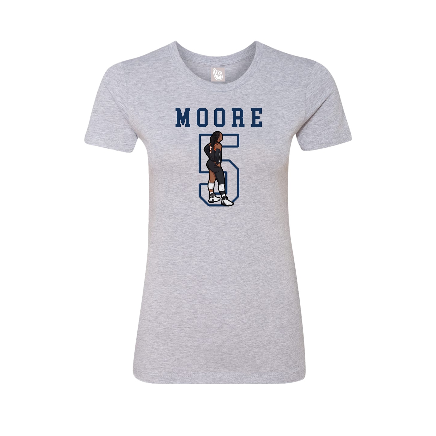 Fitted Women's Tee — Shirsey in Grey