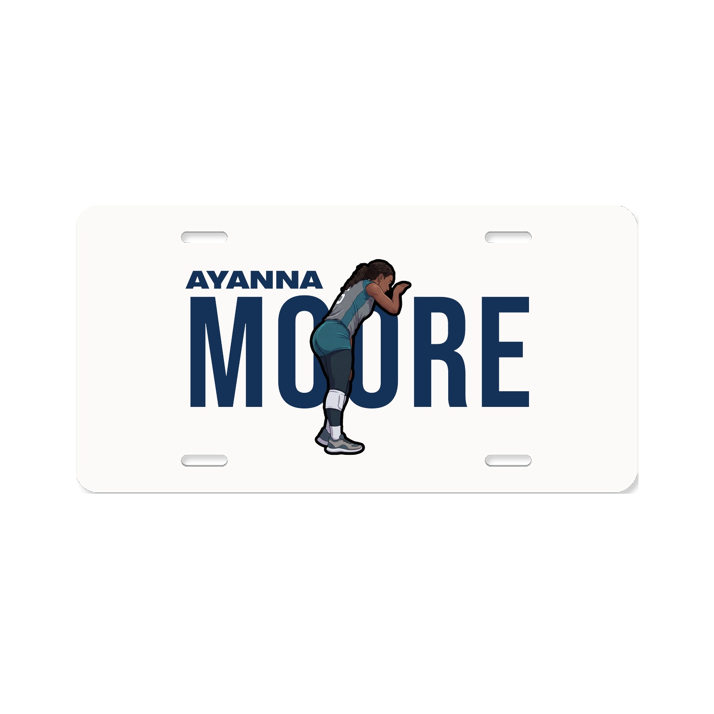 License Plate — Player Name in Classic