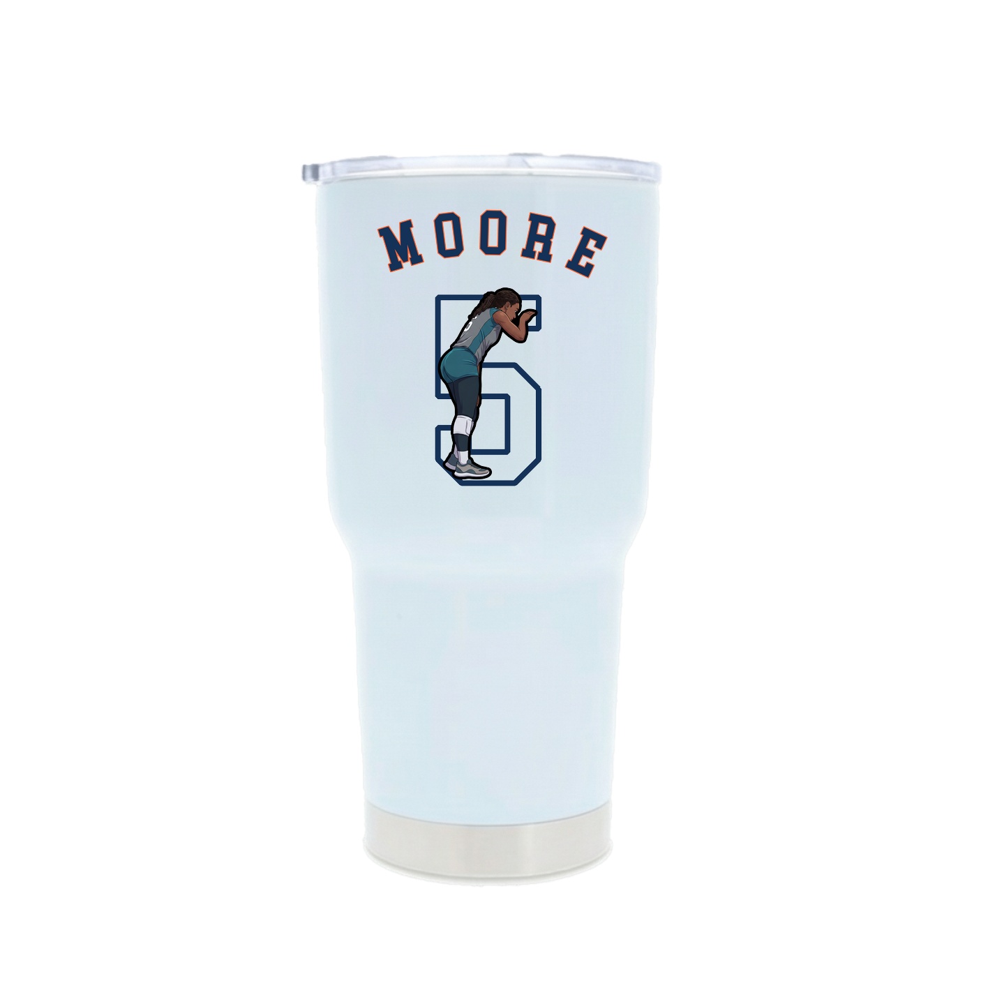 30oz Stainless Steel Tumbler — Shirsey Arch in White