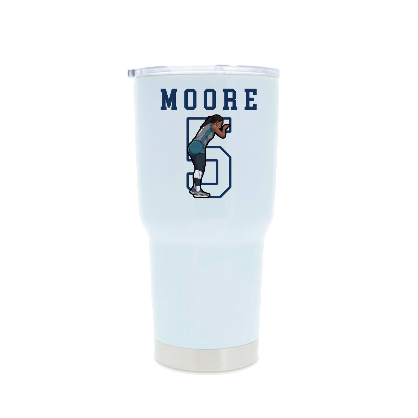 30oz Stainless Steel Tumbler — Shirsey in White