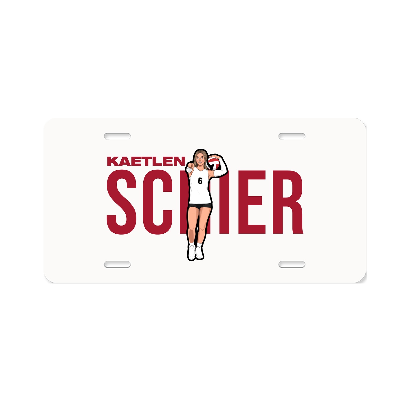 License Plate — Player Name in Classic