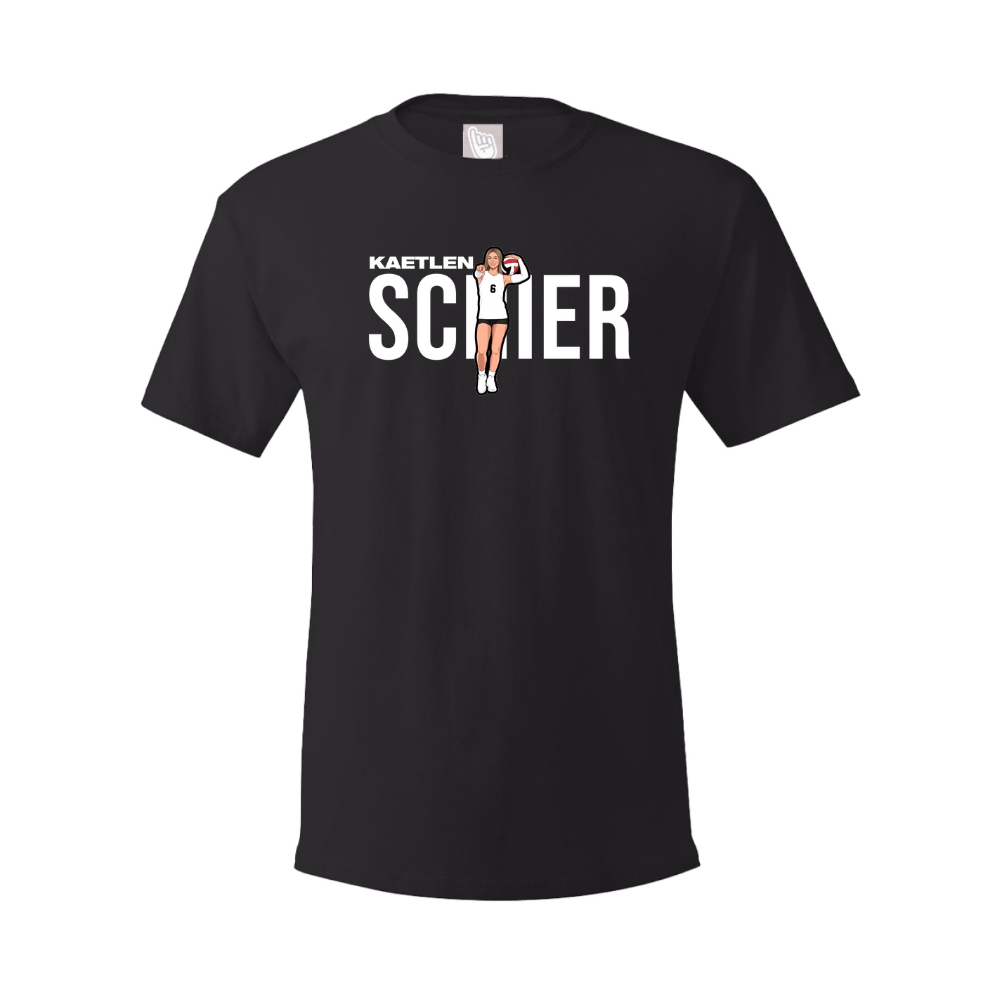 Youth Tee — Player Name in Black