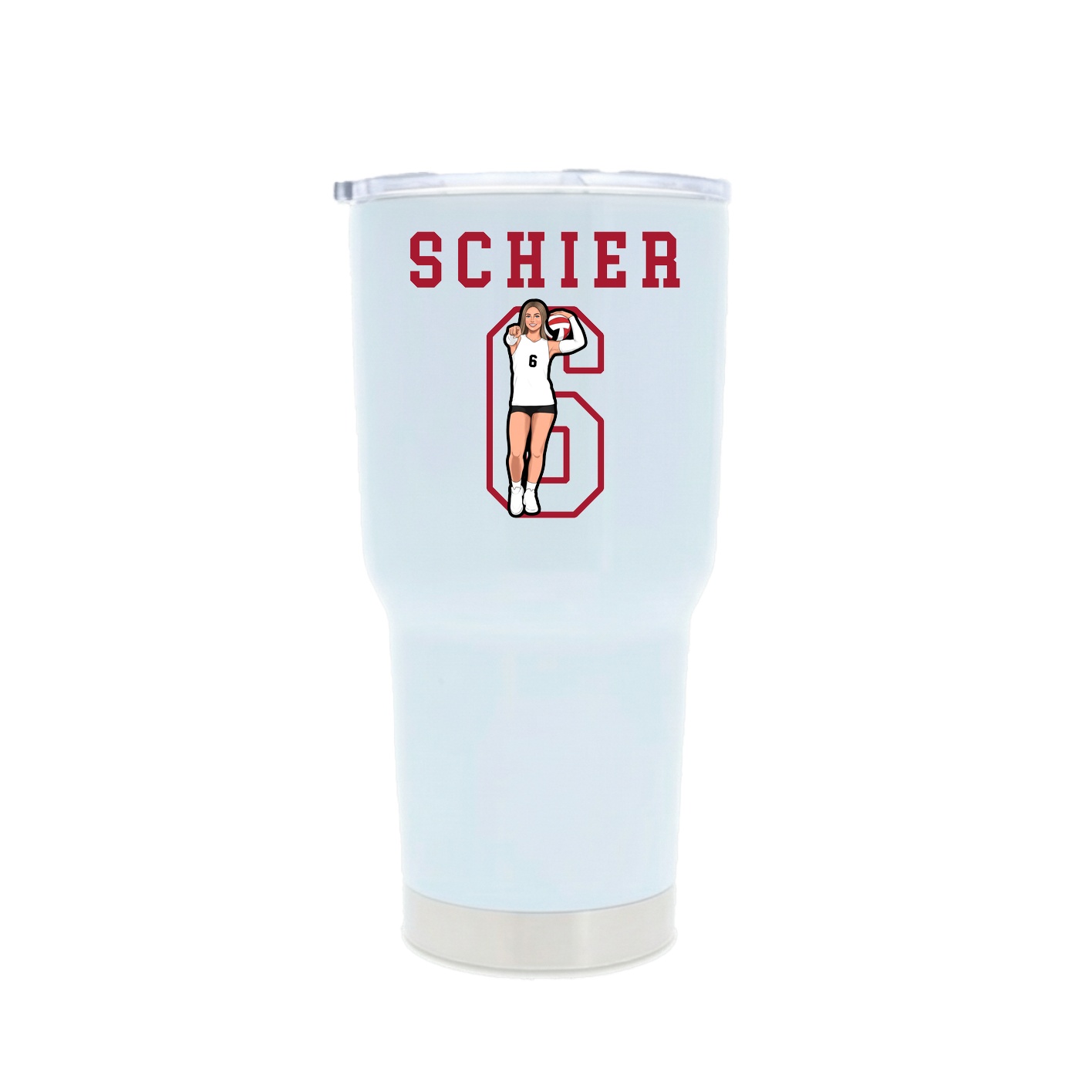 30oz Stainless Steel Tumbler — Shirsey in White