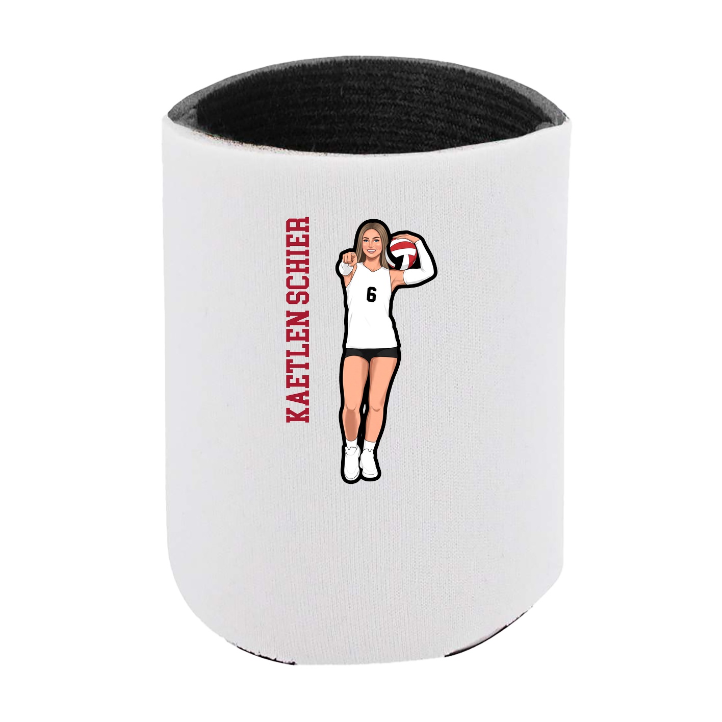 Can Holder — Name Vertical in White