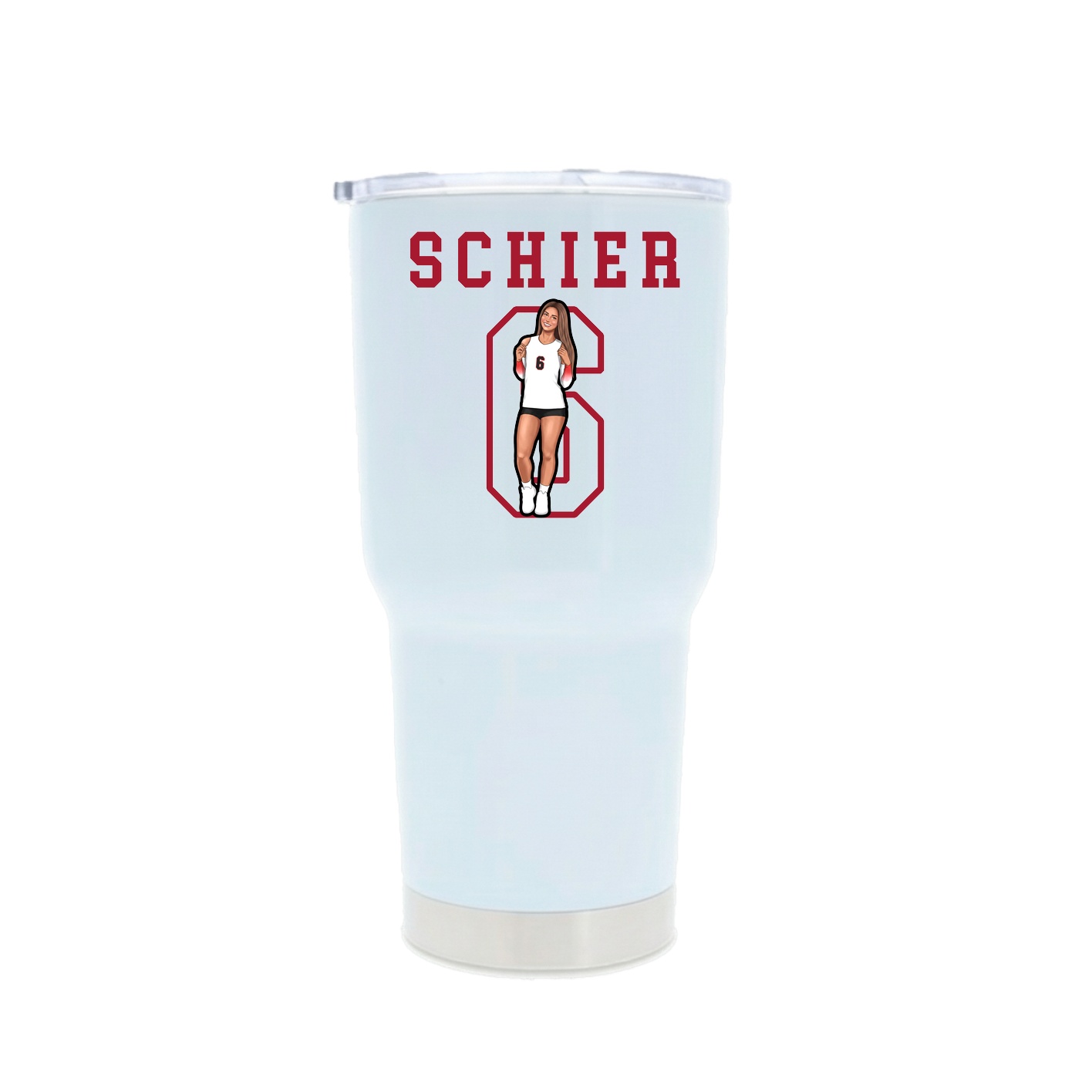 30oz Stainless Steel Tumbler — Shirsey in White