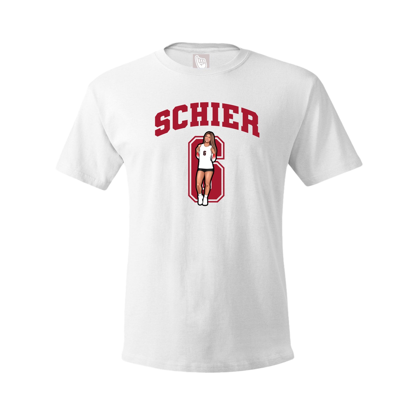 Tee — Number in White
