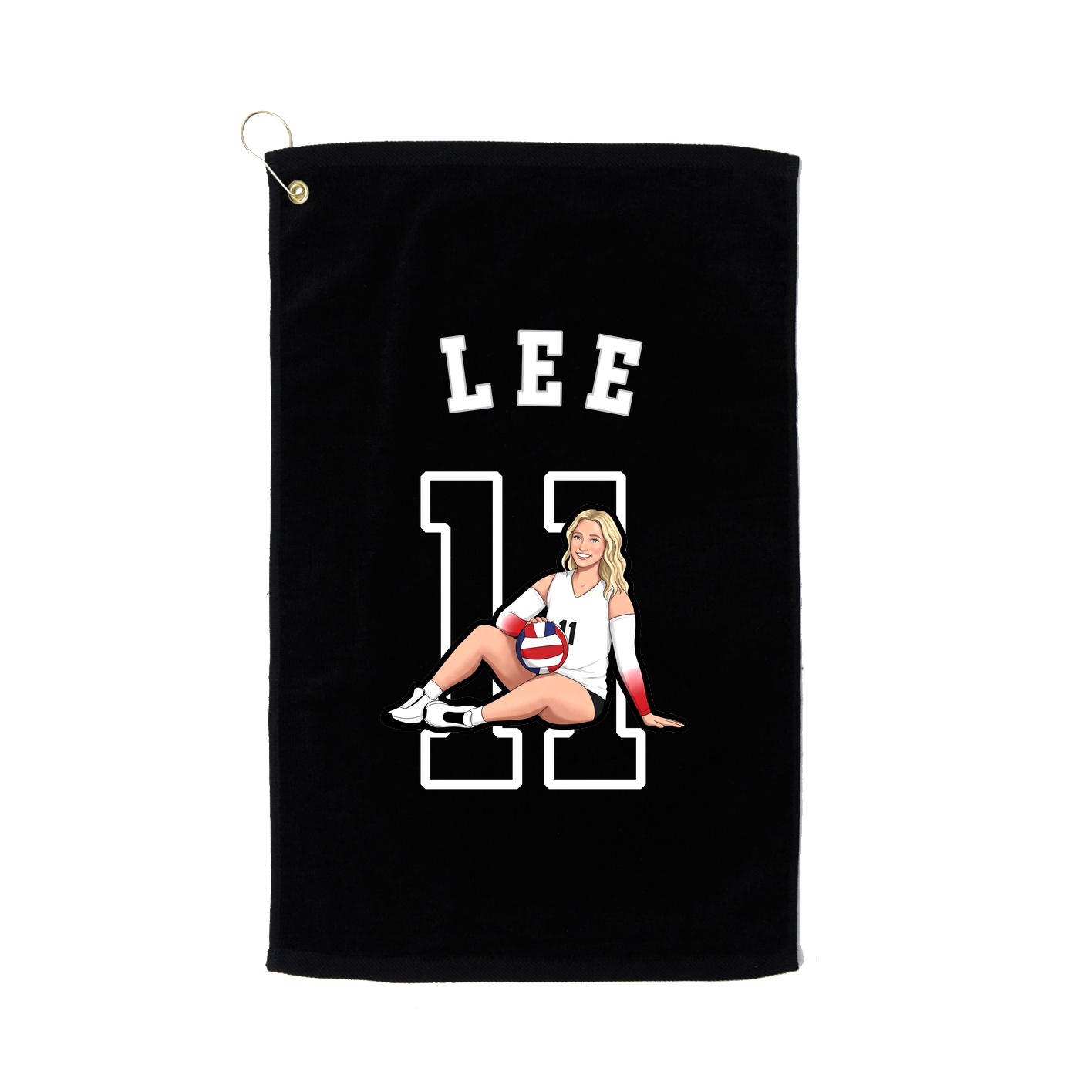 Golf Towel — Shirsey Arch in Black