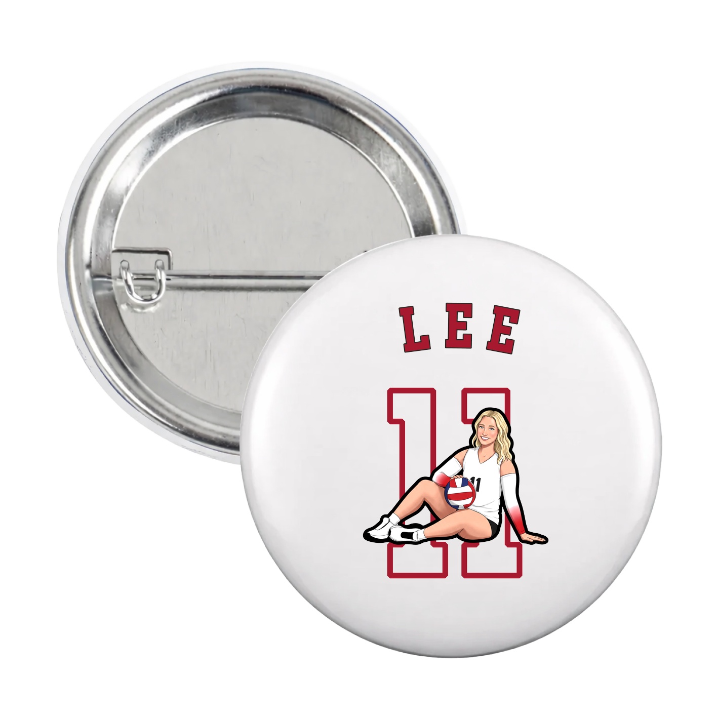 Game Day Button — Shirsey Arch in White