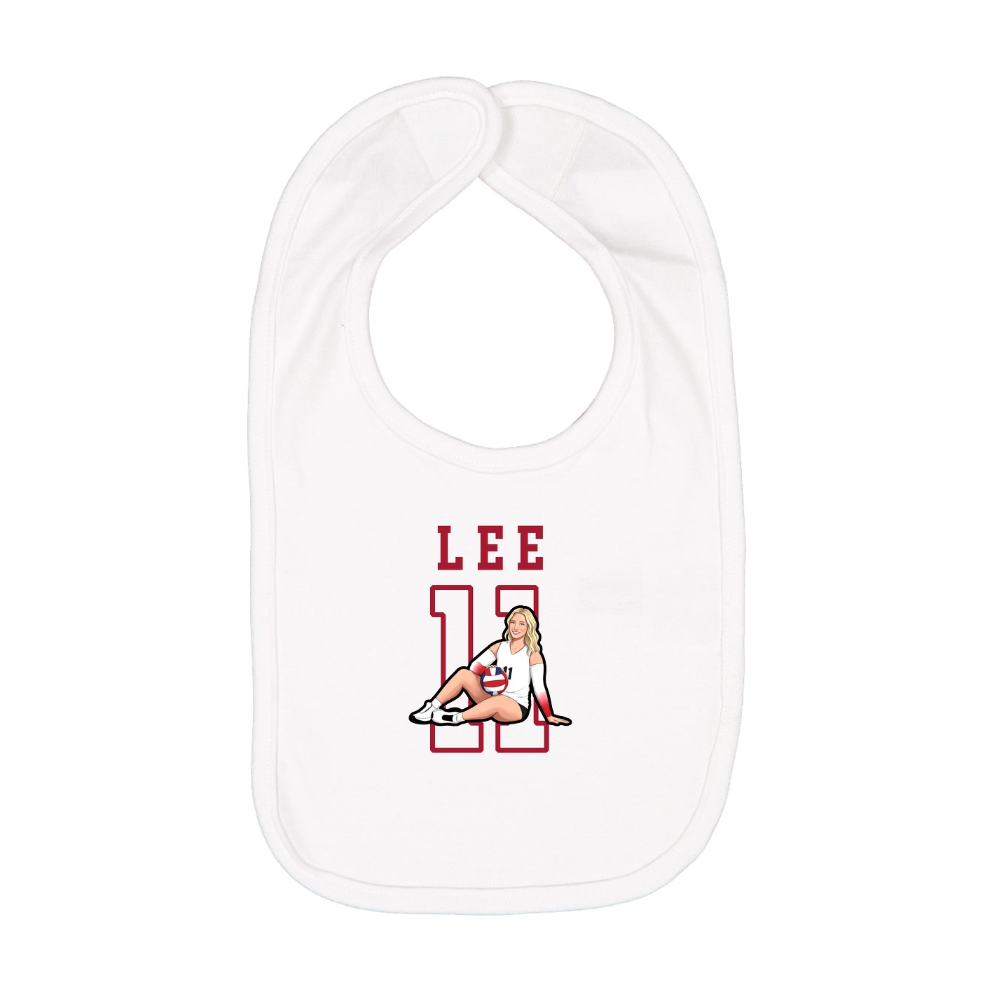 Infant Bib — Shirsey in White
