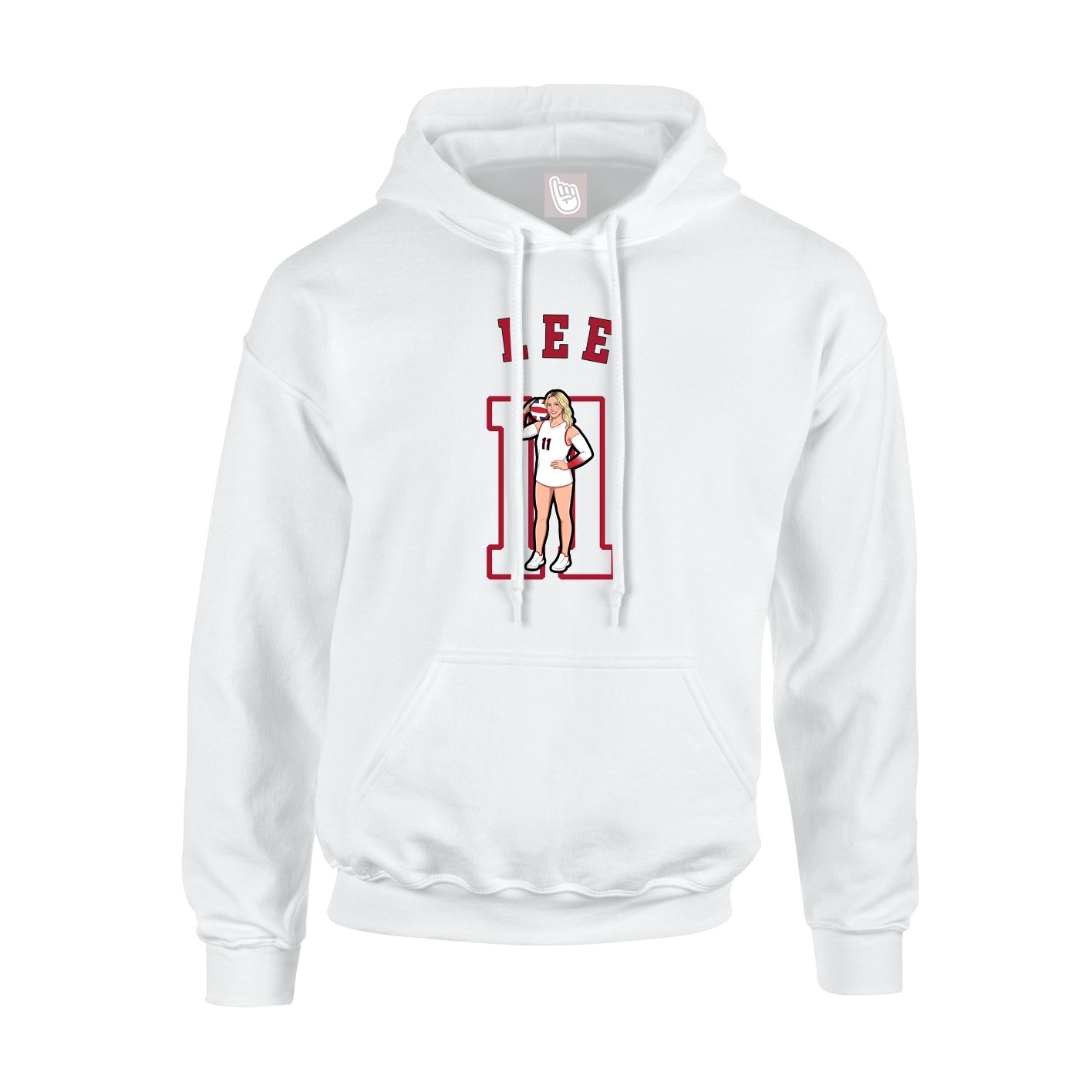 Youth Hoodie — Shirsey Arch in White
