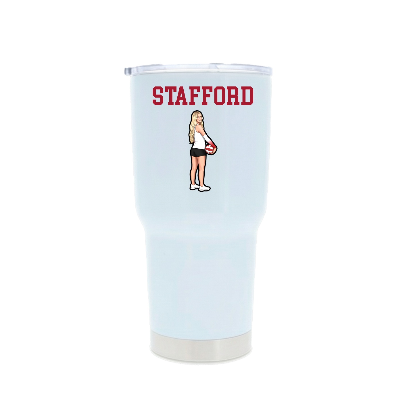 30oz Stainless Steel Tumbler — Shirsey in White