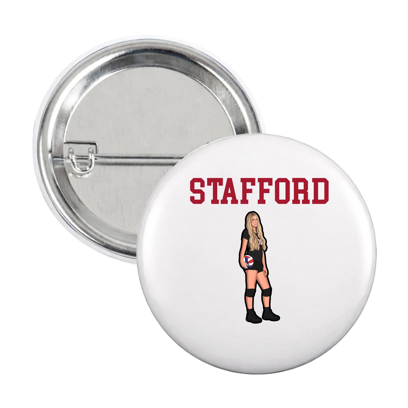 Game Day Button — Shirsey in White