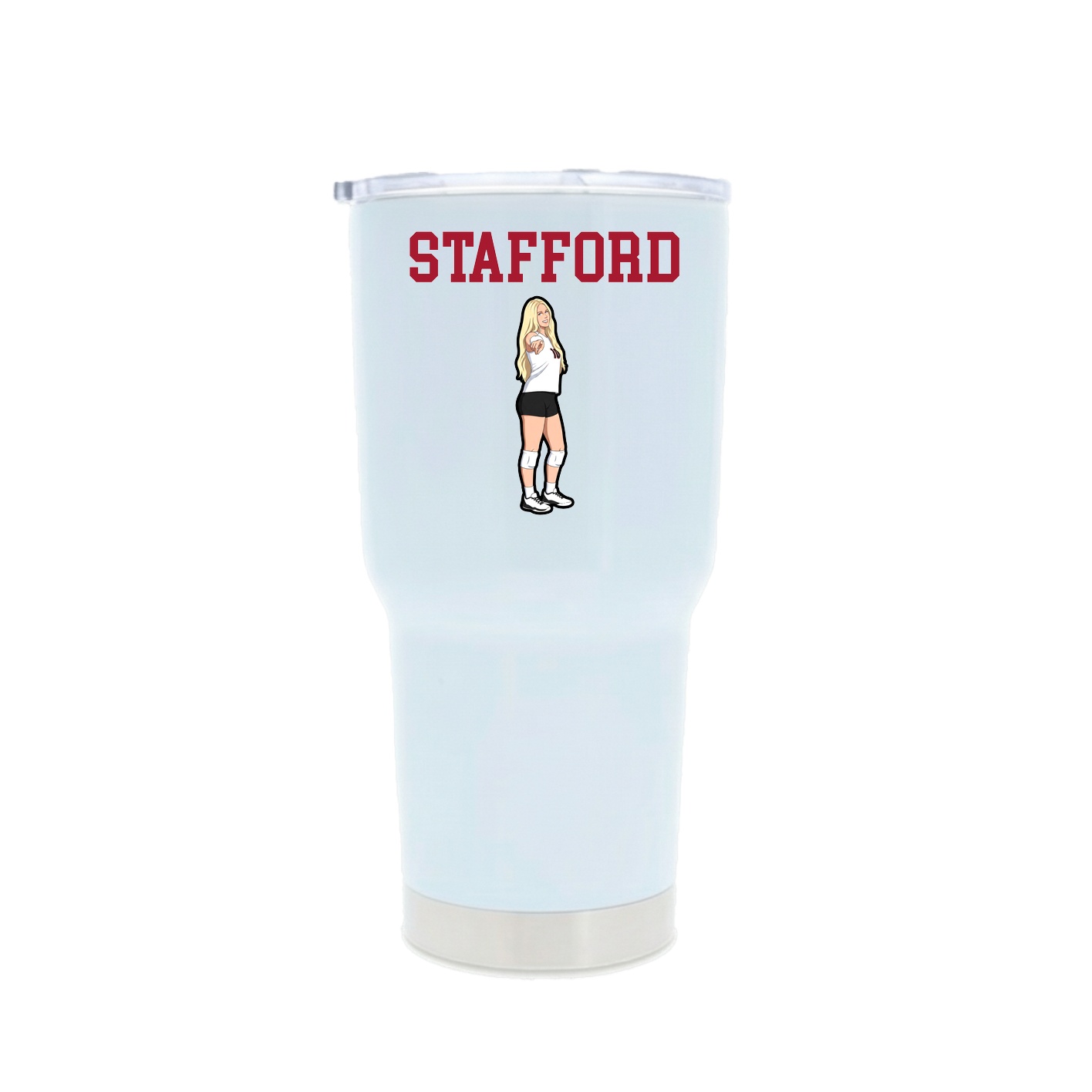 30oz Stainless Steel Tumbler — Shirsey in White