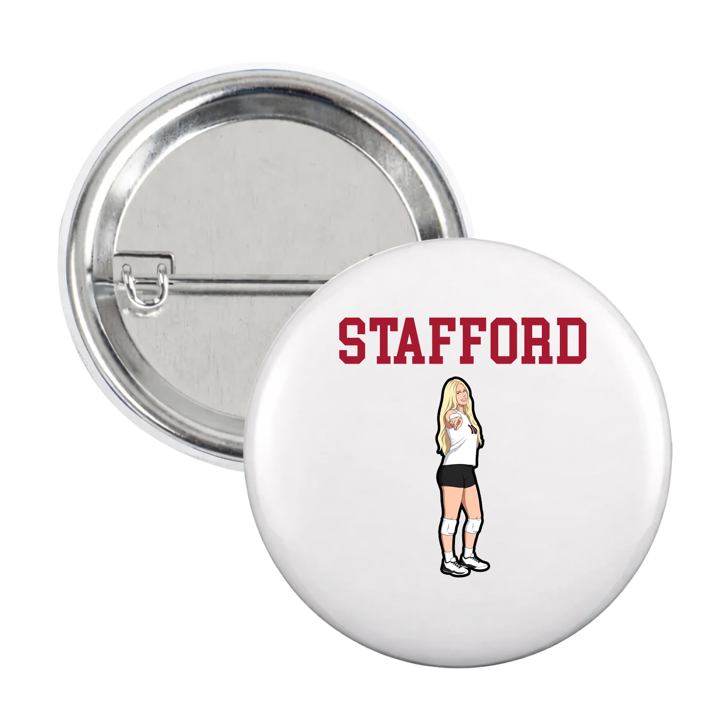 Game Day Button — Shirsey in White
