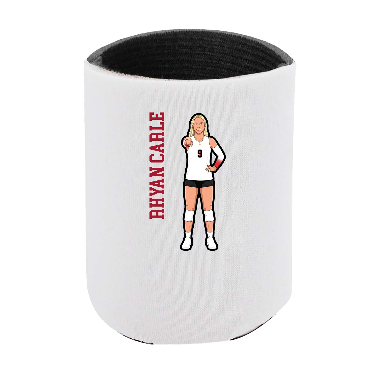 Can Holder — Name Vertical in White