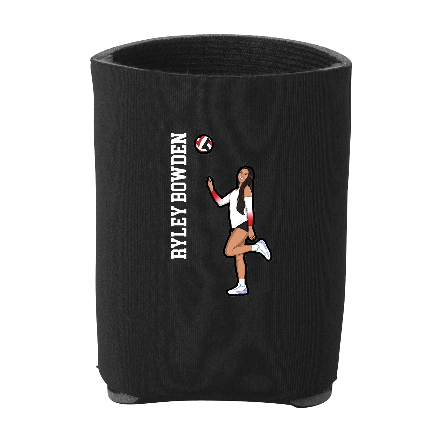 Can Holder — Name Vertical in Black