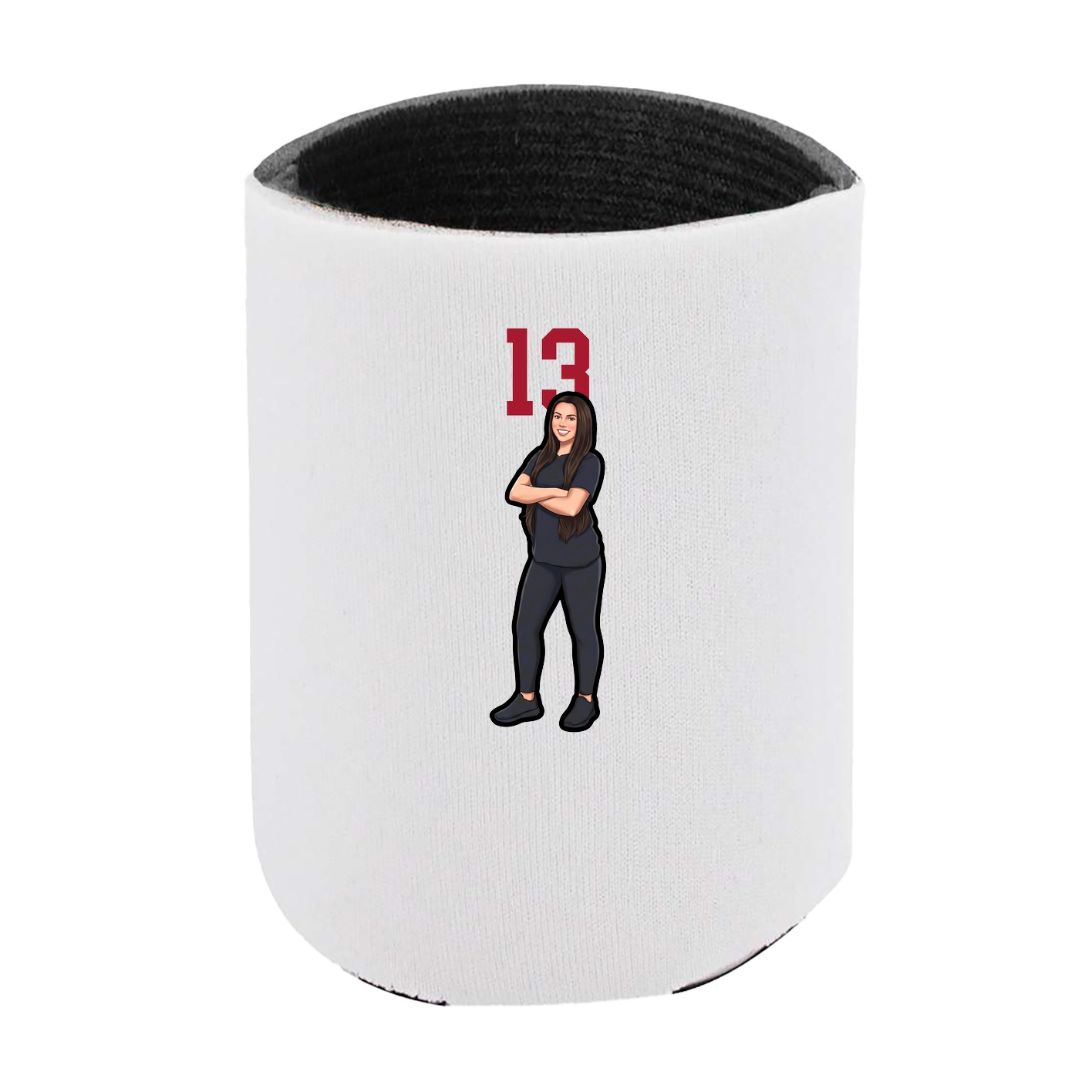 Can Holder — Number Top in White