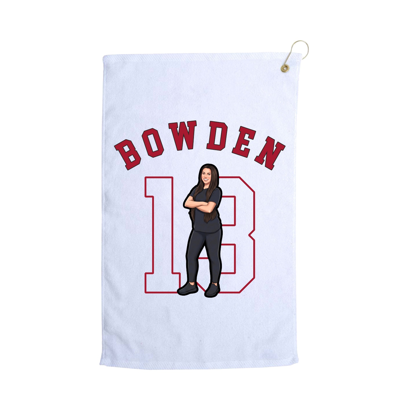 Golf Towel — Shirsey Arch in White