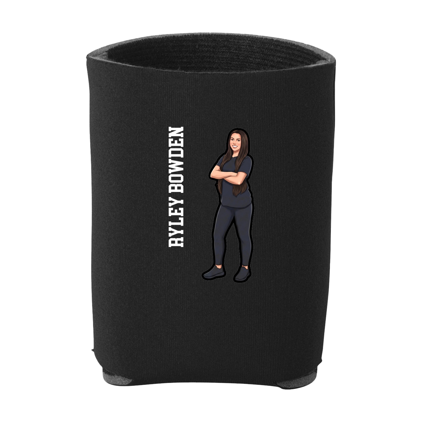 Can Holder — Name Vertical in Black
