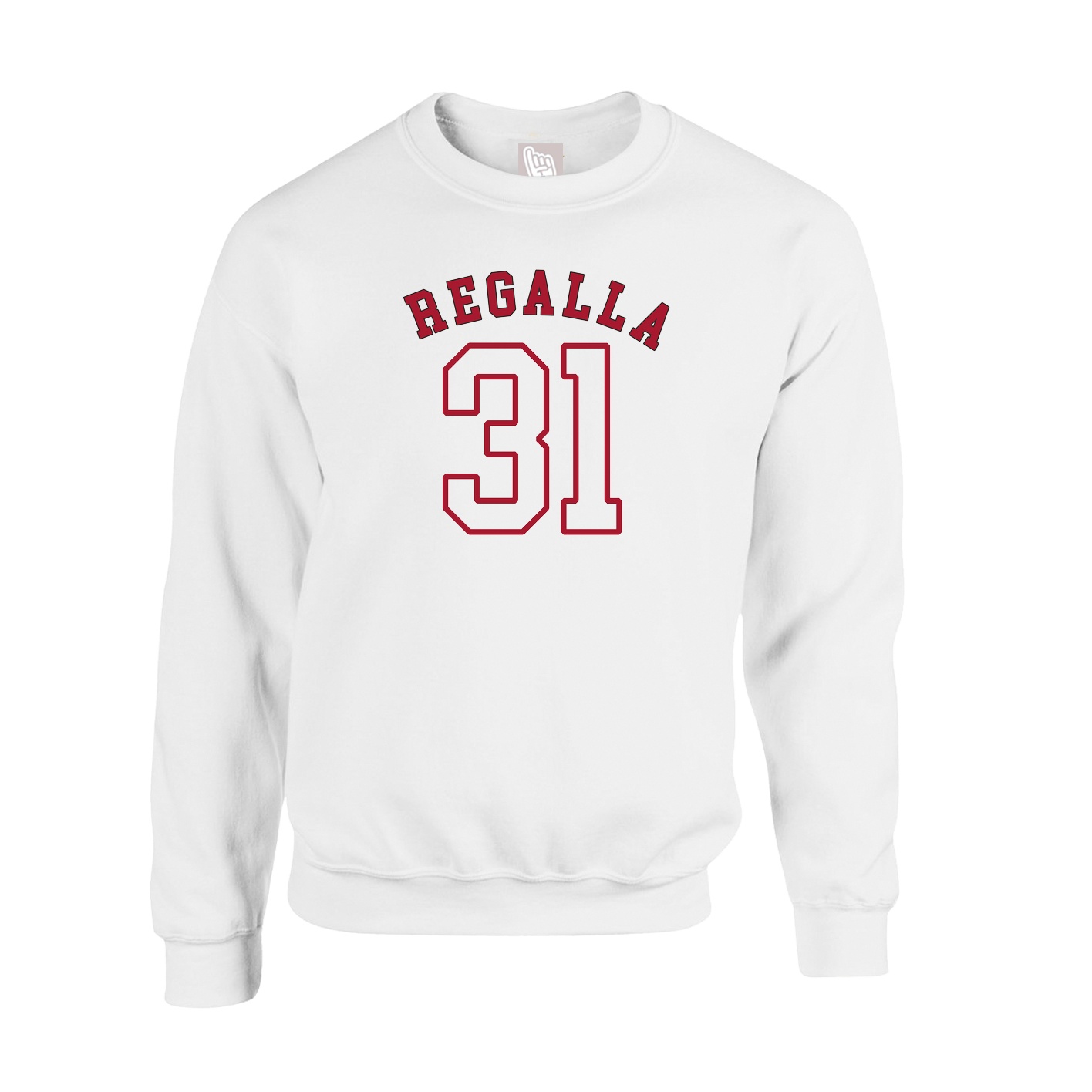 Fleece Crew — Shirsey Arch in White