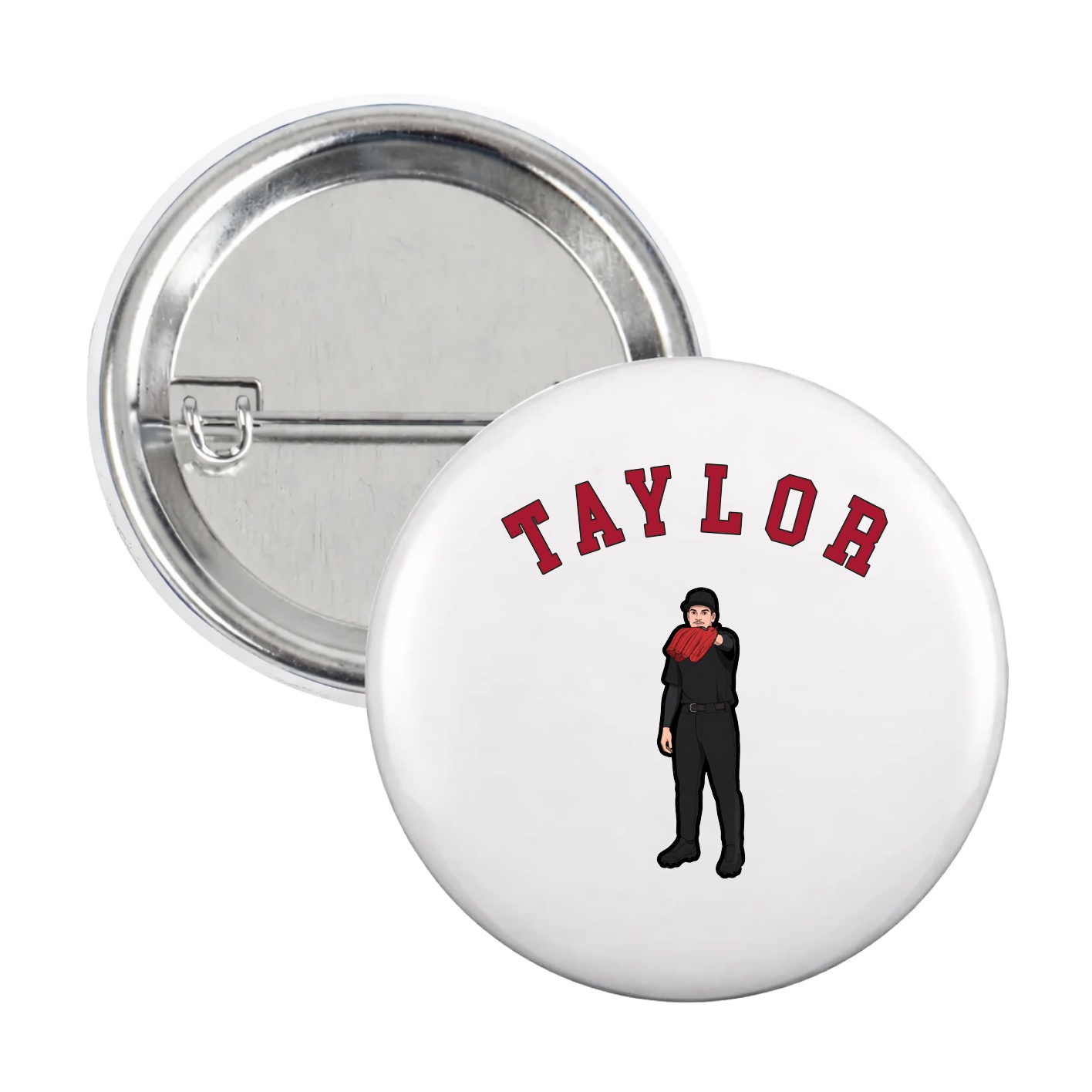 Game Day Button — Shirsey Arch in White
