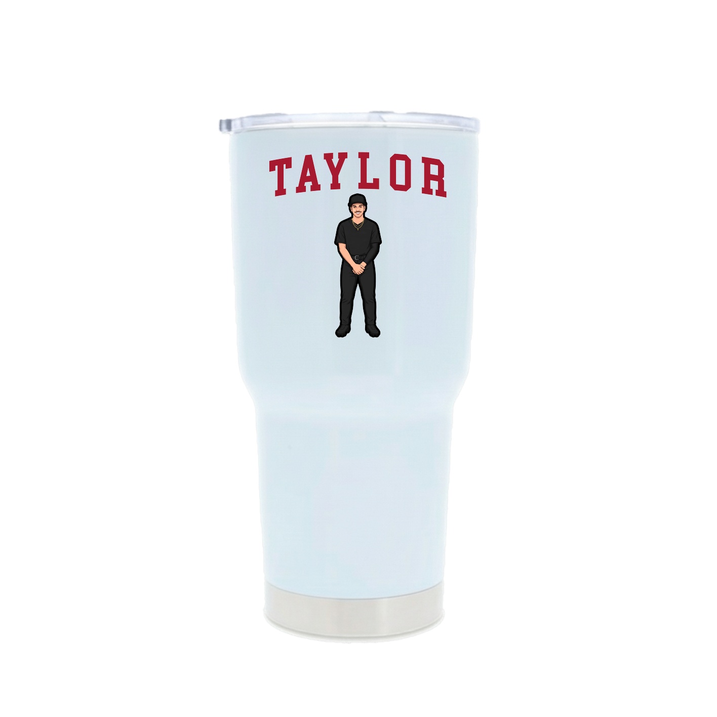30oz Stainless Steel Tumbler — Shirsey in White