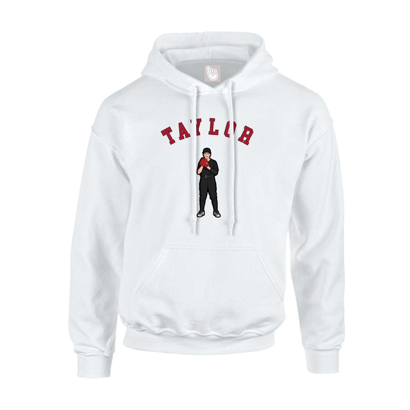 Youth Hoodie — Shirsey Arch in White