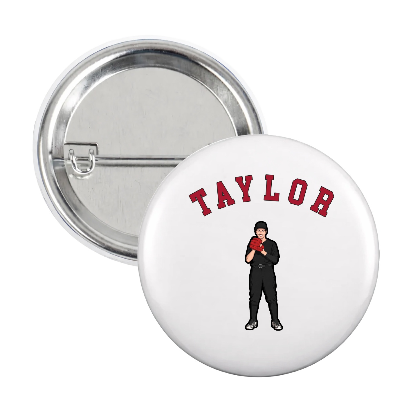 Game Day Button — Shirsey Arch in White