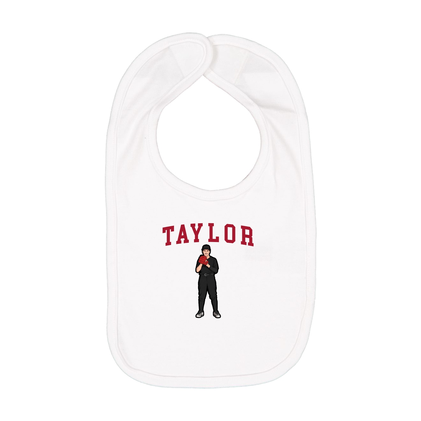 Infant Bib — Shirsey in White