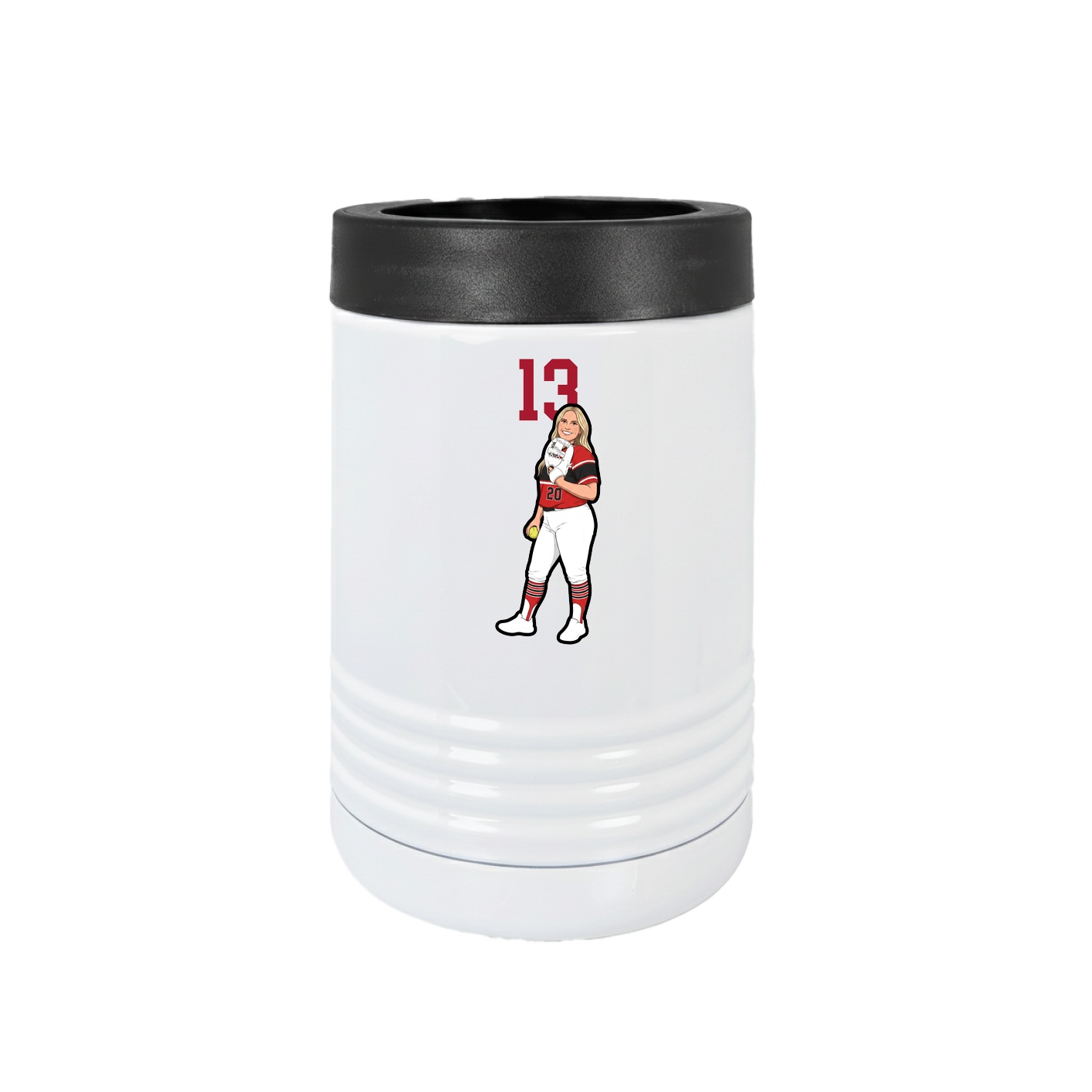 Beverage Holder — Number Top in White