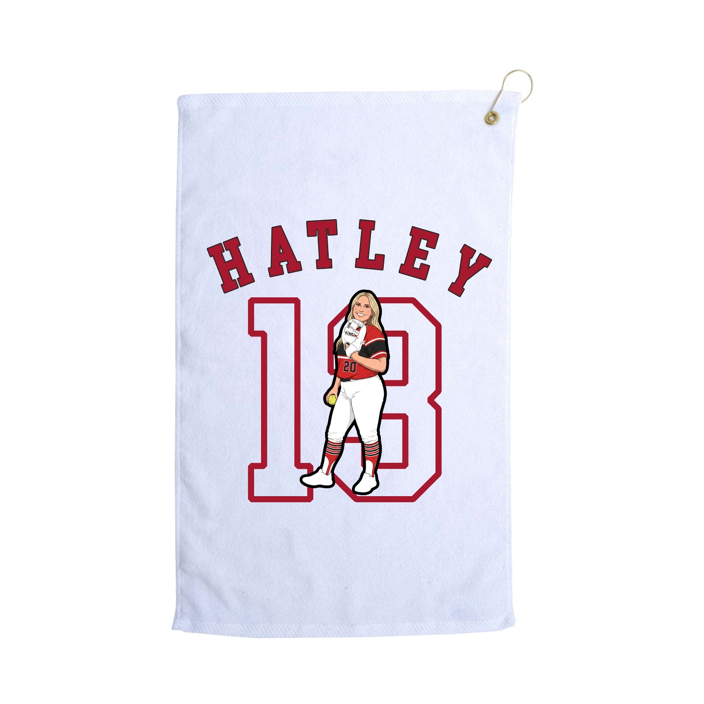 Golf Towel — Shirsey Arch in White