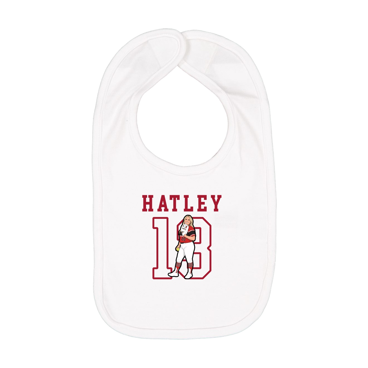 Infant Bib — Shirsey in White