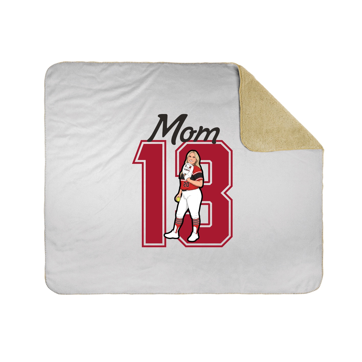 Throw Blanket — Mothers Day Shirsey in White