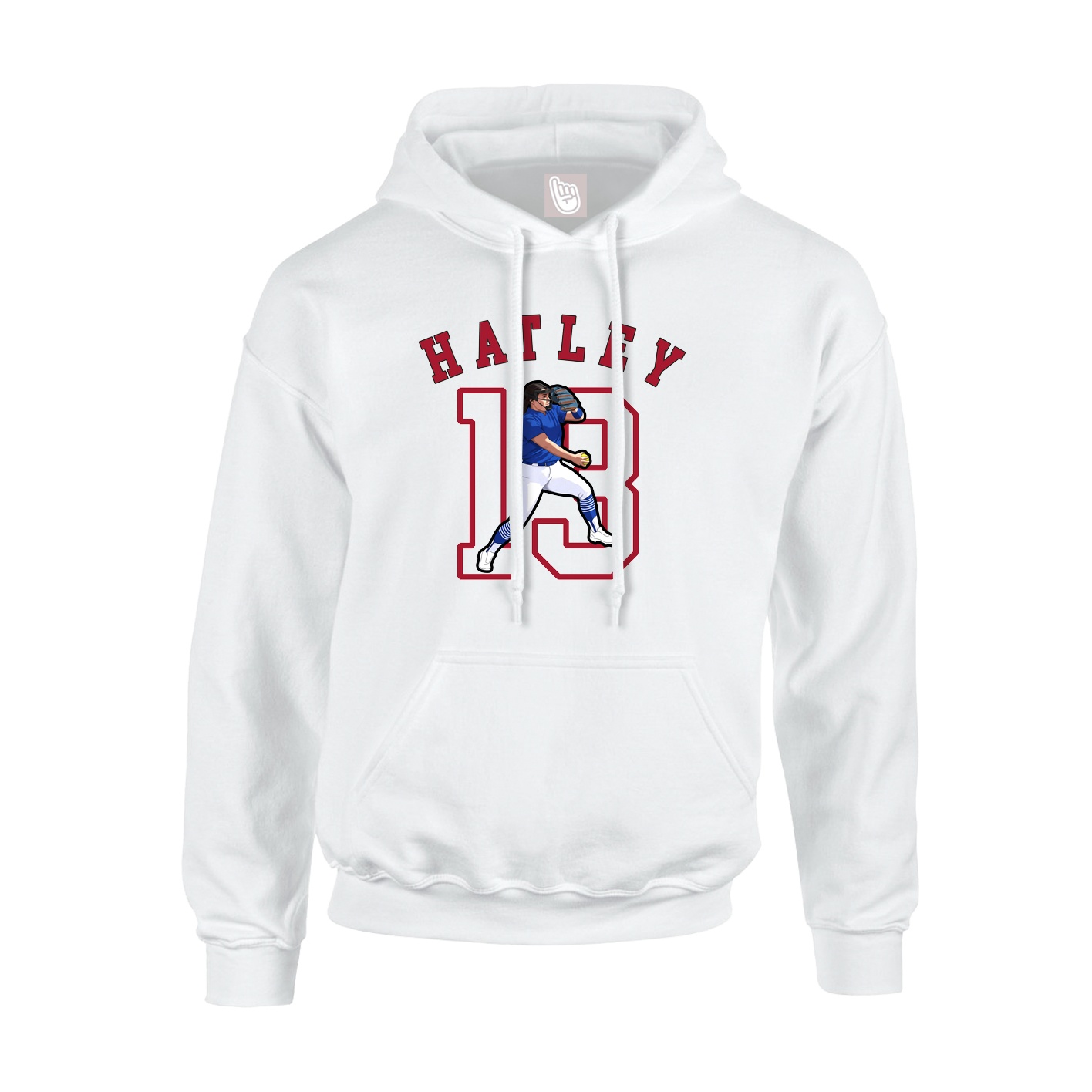 Hoodie — Shirsey Arch in White