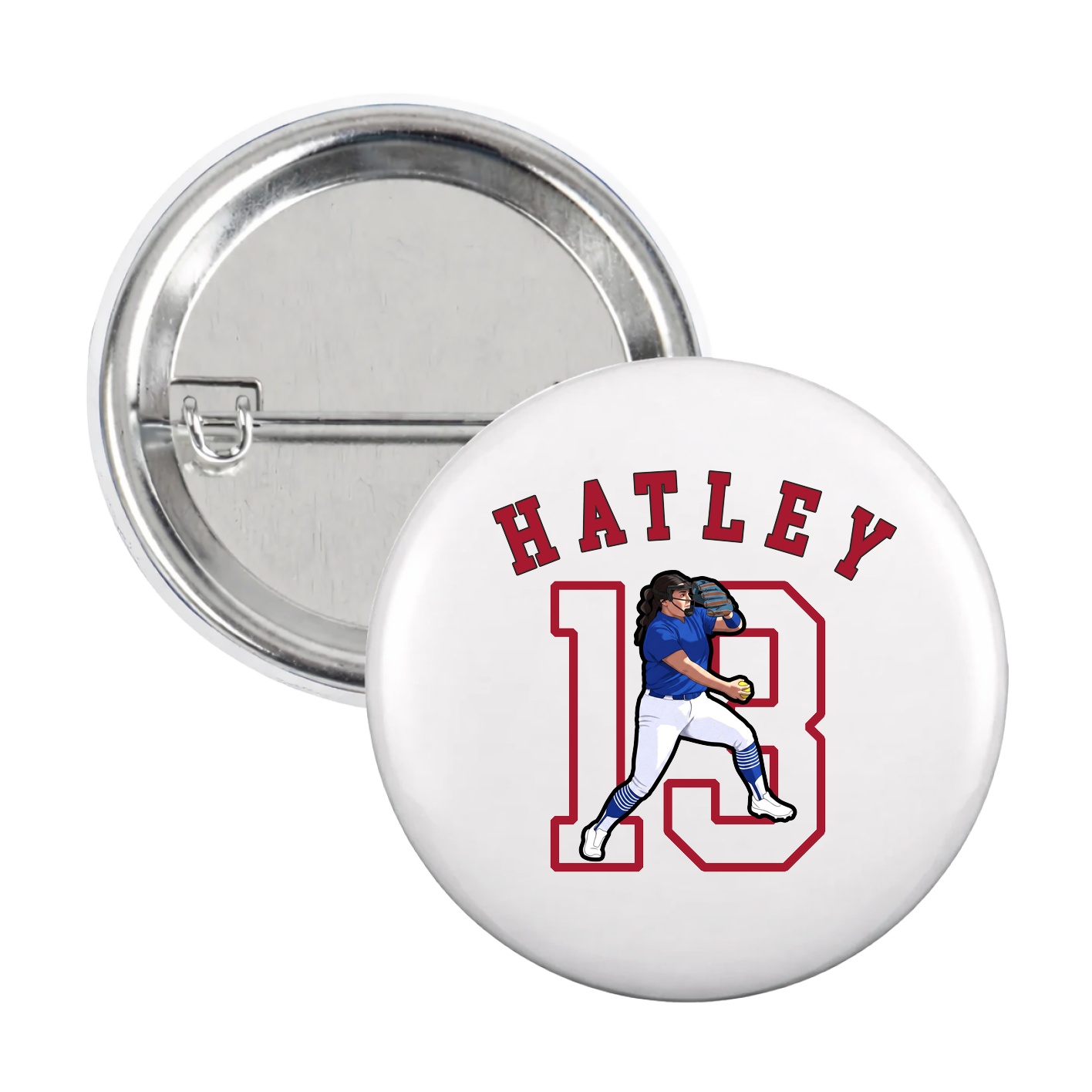 Game Day Button — Shirsey Arch in White