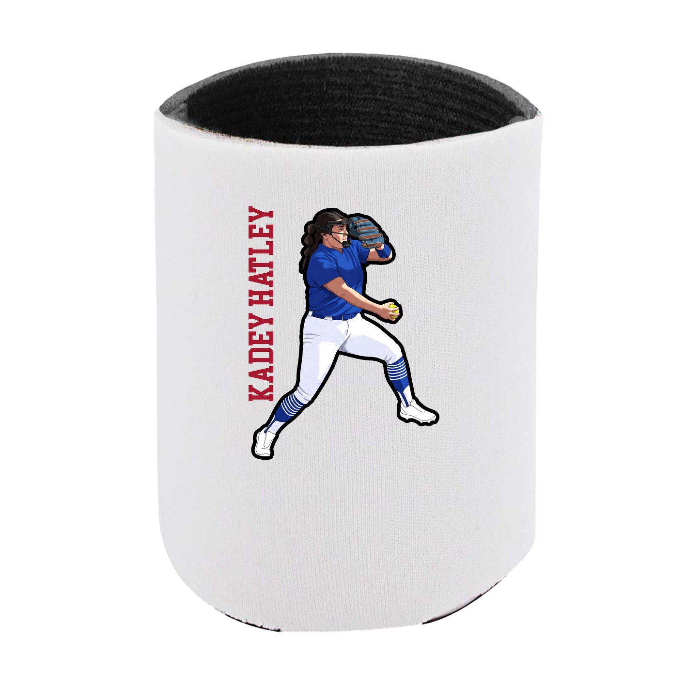 Can Holder — Name Vertical in White