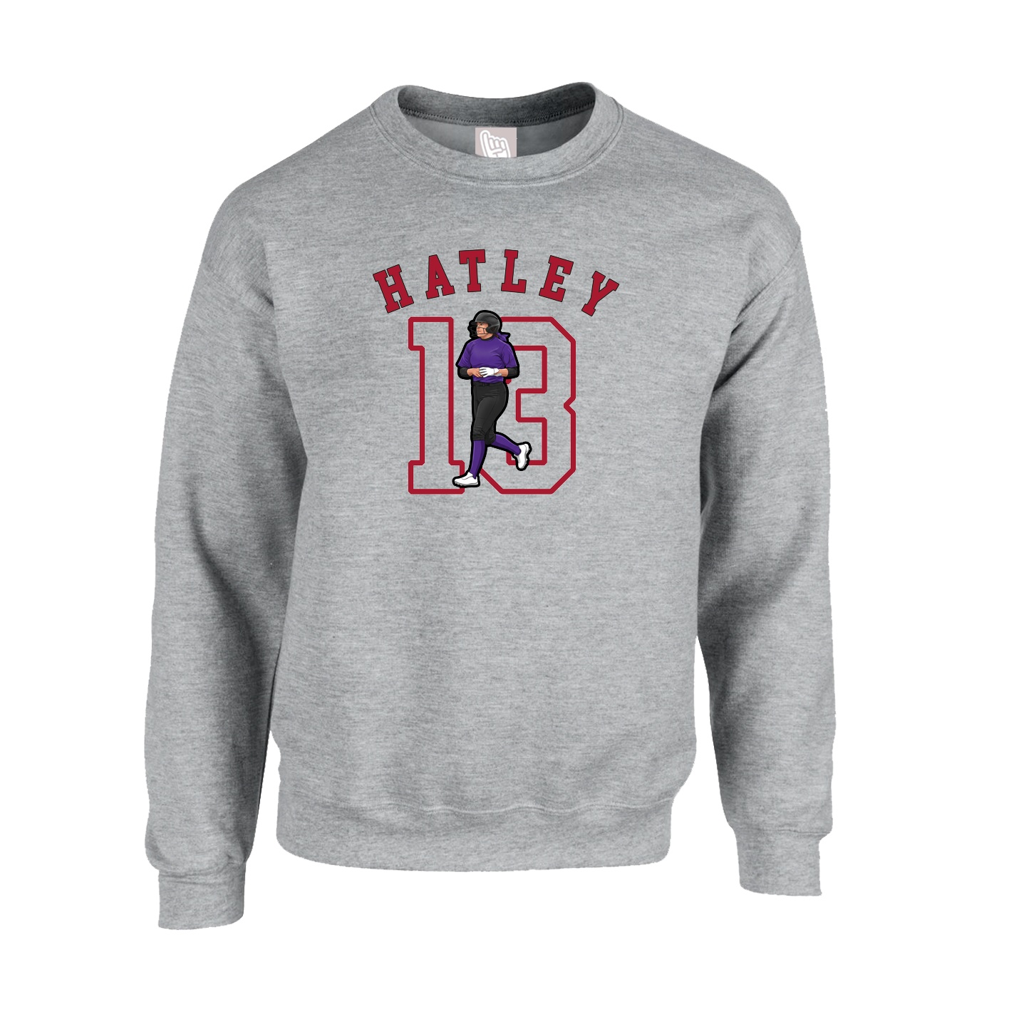 Fleece Crew — Shirsey Arch in Grey