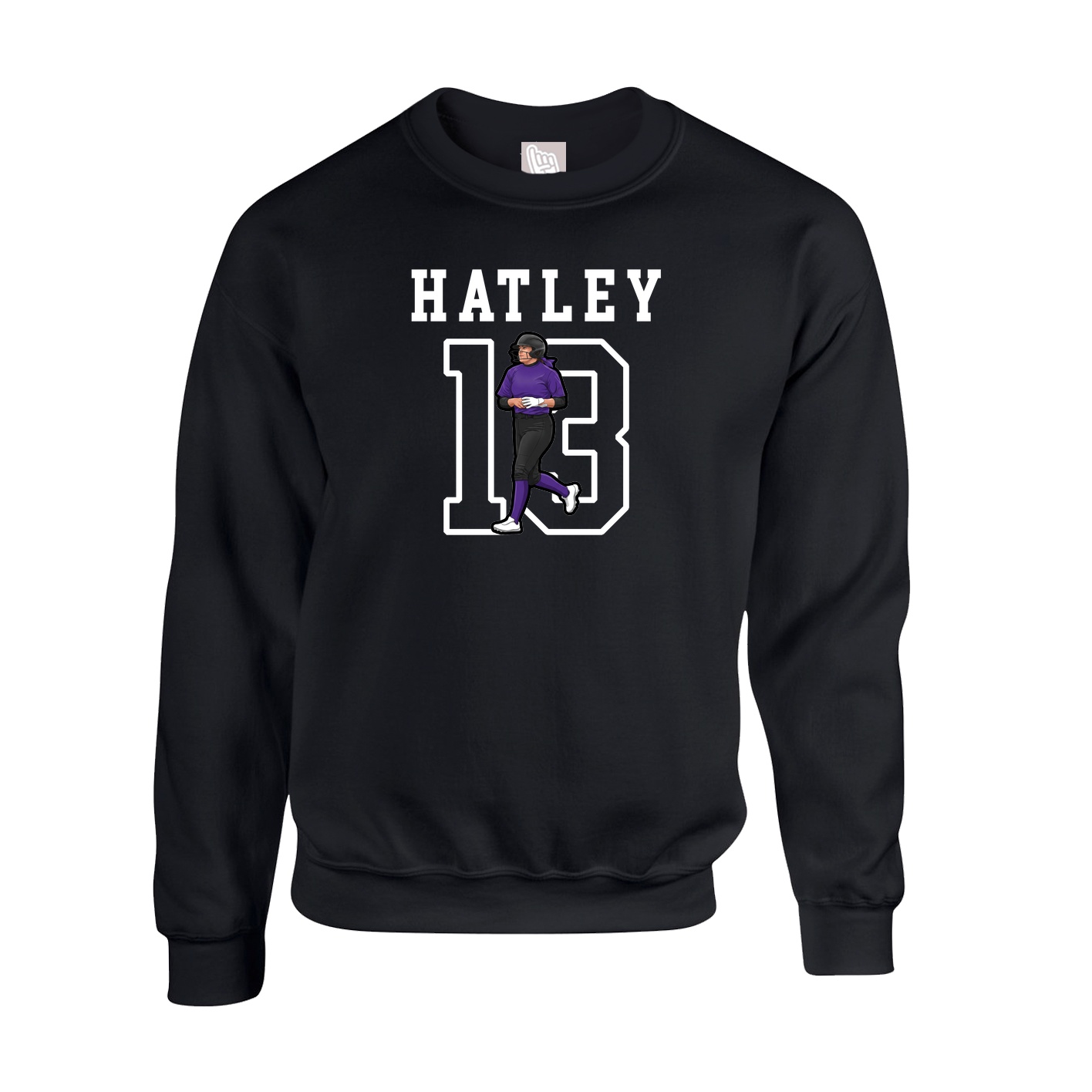 Fleece Crew — Shirsey in Black