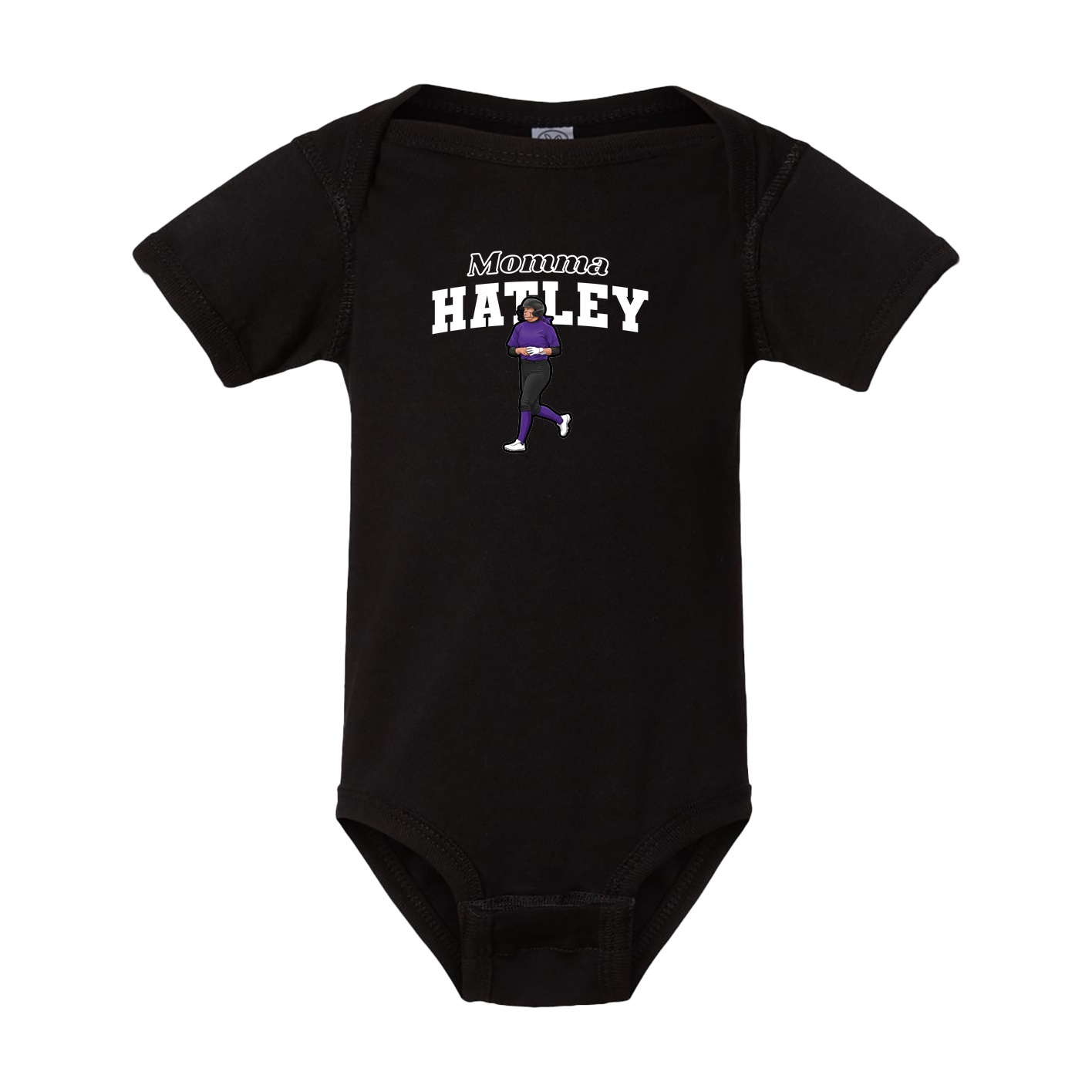 Baby Onesie — Mothers Day Block in Black