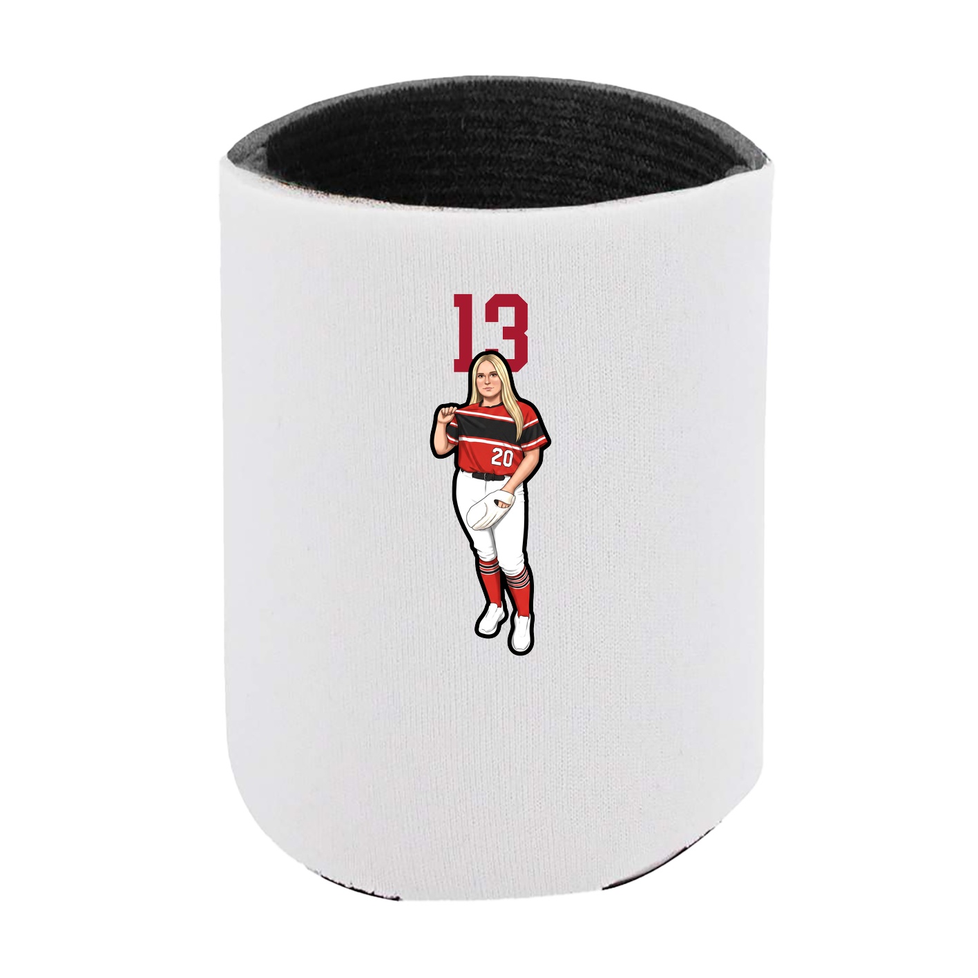 Can Holder — Number Top in White