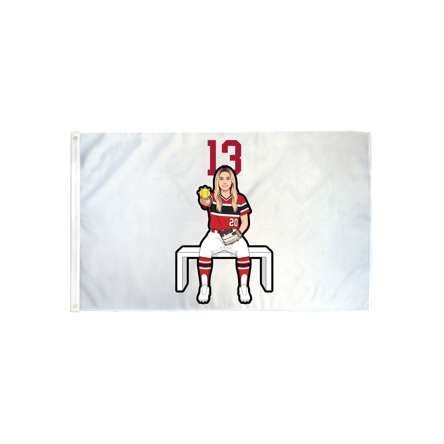 3x5 Flag — Number Top in Classic