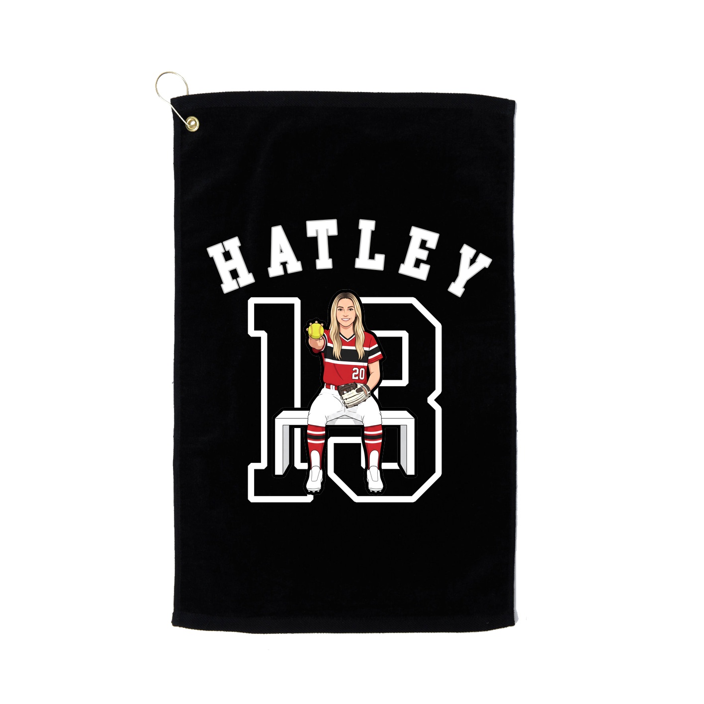 Golf Towel — Shirsey Arch in Black