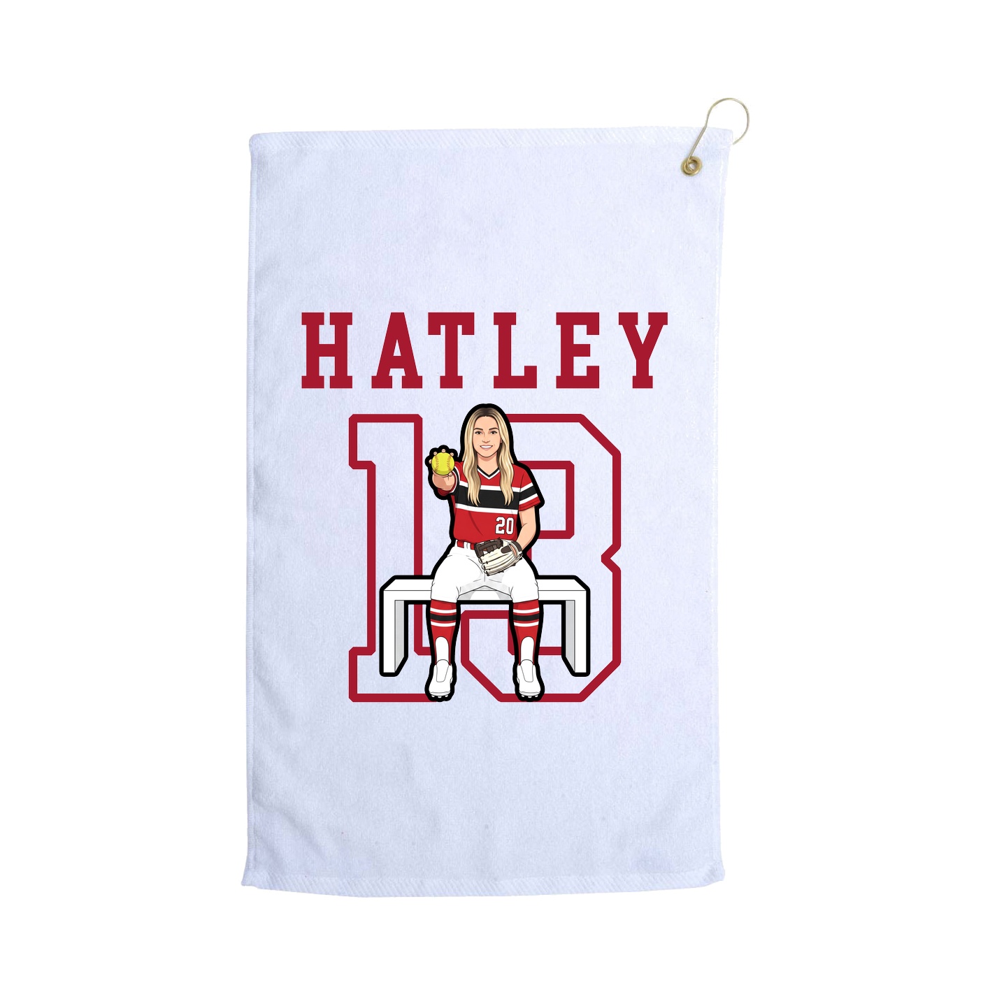 Golf Towel — Shirsey in White